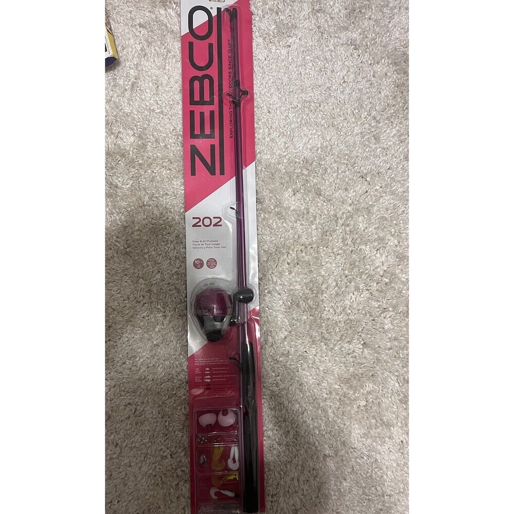 Zebco 202 Spincast Reel and Fishing Rod Combo , 5'6 , 2-Piece Fishing